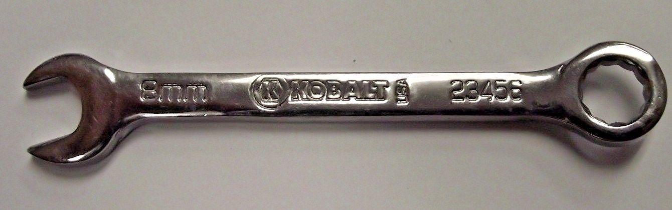 Kobalt 23456 8mm Midget Combo Wrench USA