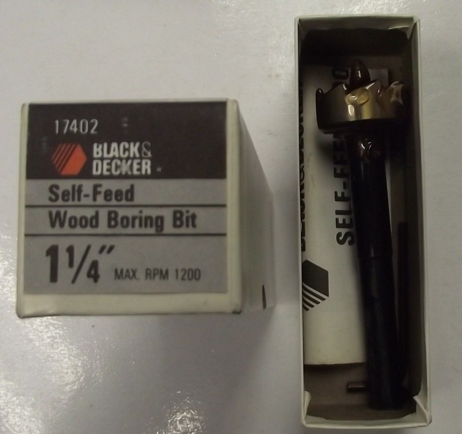 Black & Decker 17402 1-1/4" Self-Feed Wood Boring Bit USA