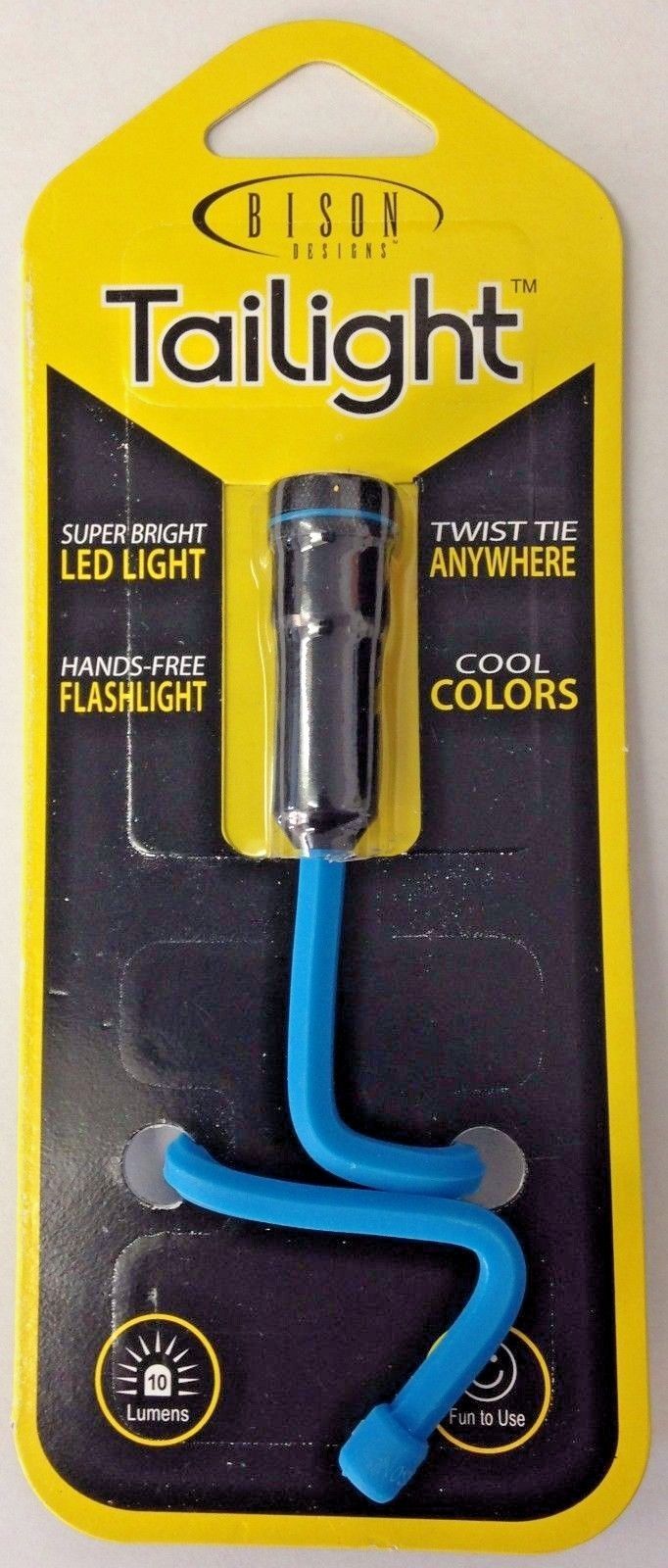 Bison Designs X12TL Tailight Assorted Color Silicone Twist-Tie LED Flash Light