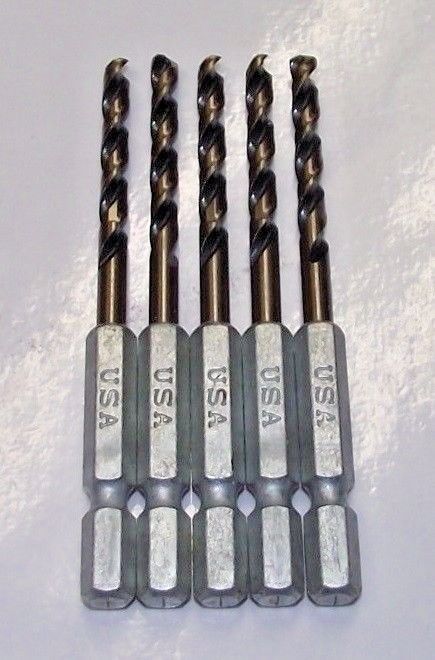 Bosch VA 4.5mm Hex Shank Drill Bits 5pcs. 9502918 USA