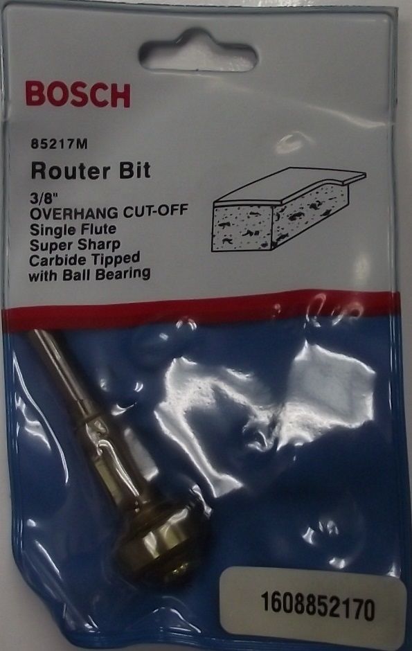 Bosch 85217M 3/8" Overhang Cut Off Router Bit 1/4" Shank USA