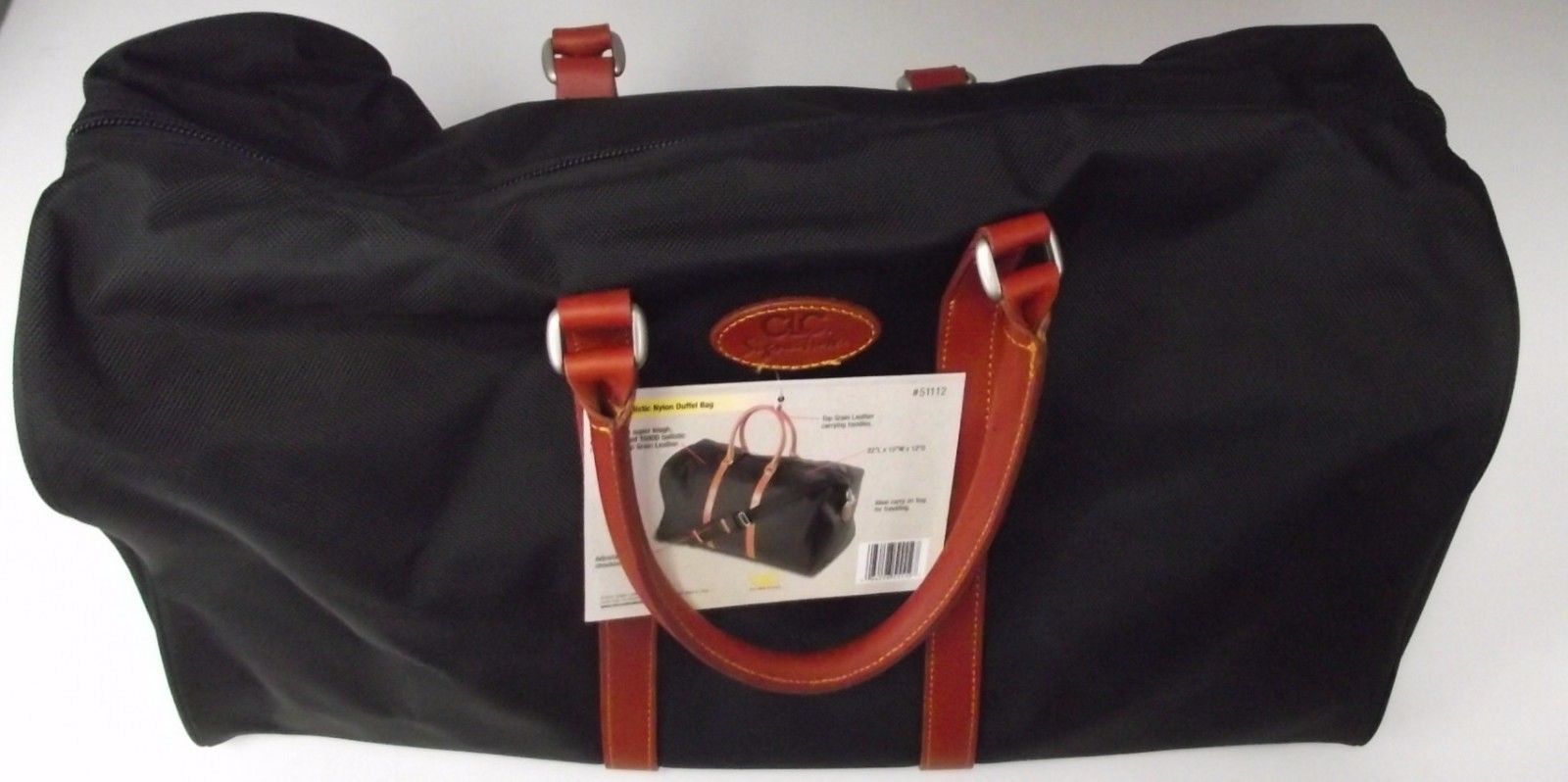Custom Leathercraft 51112 Duffel Bag Ballistic Nylon 22-Inch