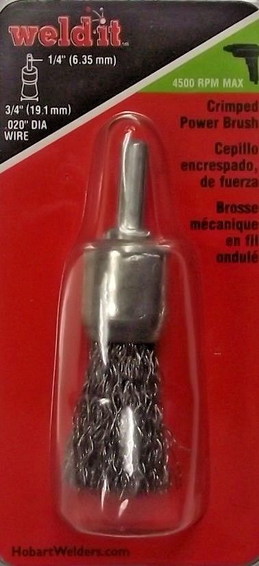 Hobart 770392 3/4" Crimped Power Brush 1/4" Shank