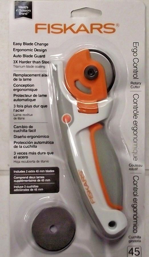 Fiskars 178130 45mm Rotary Cutter Tool With Extra Blades