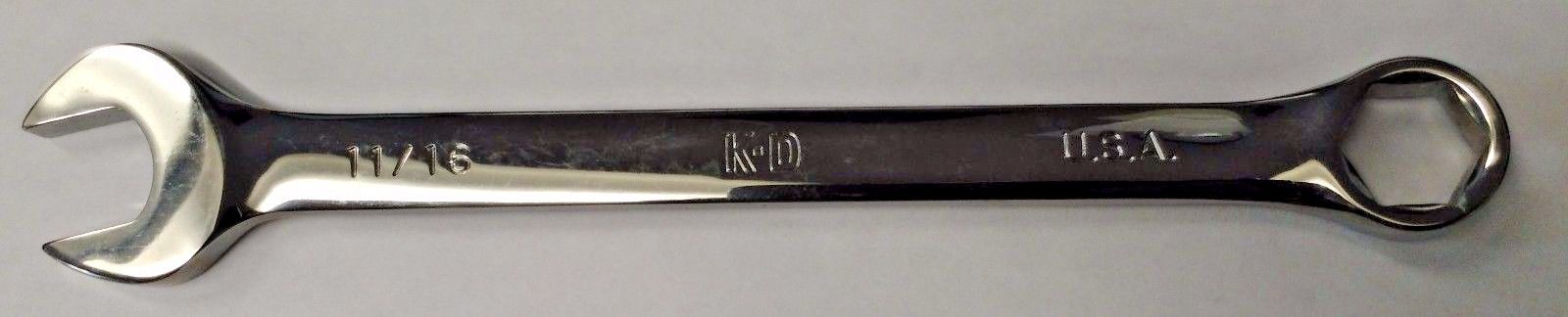 KD Tools 63422 6 Point 11/16 Polish Combination Wrench USA