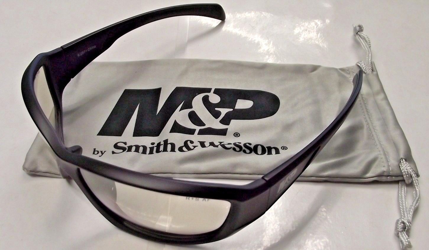 Smith & Wesson MP108-91D Shooting Glasses Black Full Frame With In & Out Lens