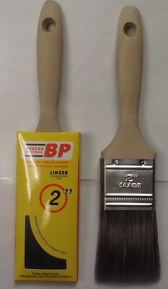 Linzer 2152-0200 2" Pro Quality Brush Paint Brush 2pcs.