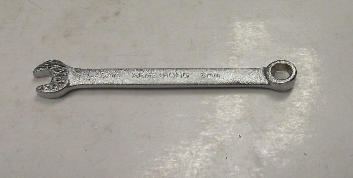 Armstrong S52006 6mm Satin Combination Wrench Short 6pt. USA