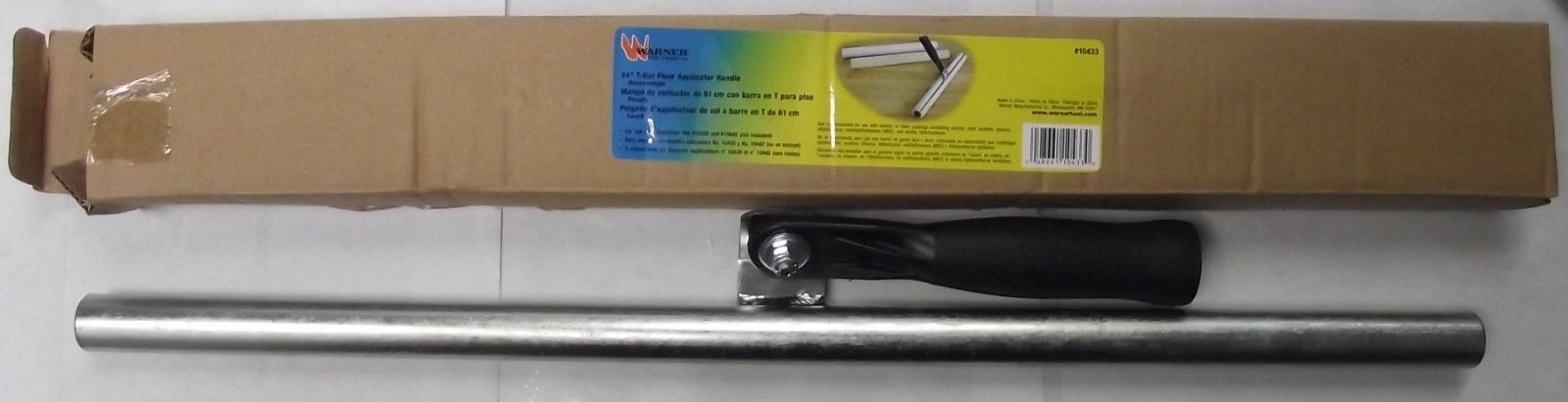 Warner 10433 24" T-Bar Floor Applicator Handle Heavyweight