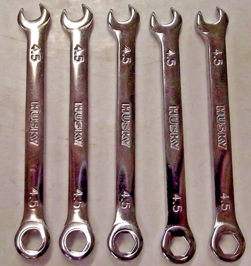 Husky HM6730A0 4.5mm 6pt Combination Wrench 5pcs.