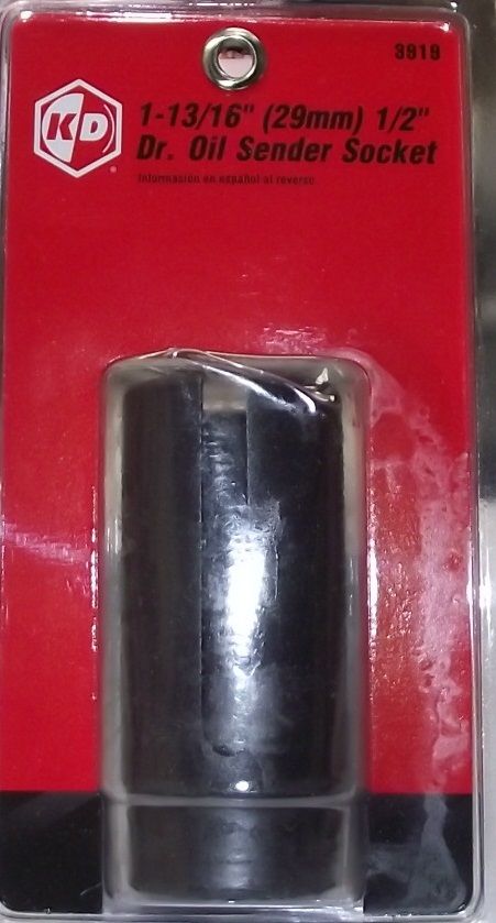 KD 3919 1-3/16" (29mm) 1/2" Drive Oil Sender Socket