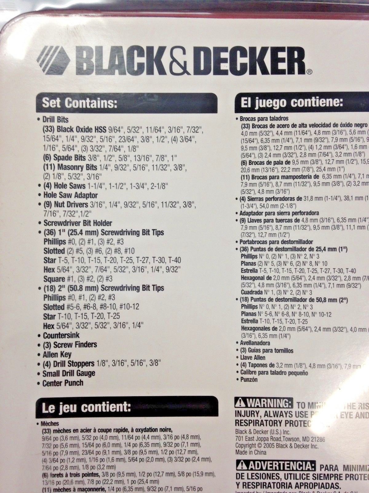 Black & Decker 71-729 130 Piece Page Flip Project Set (Complete Home Essentials)