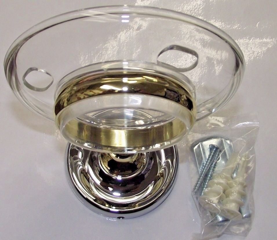 Taymor 04-CB7905 Maxwell Toothbrush & Tumbler Holder Chrome & Brass