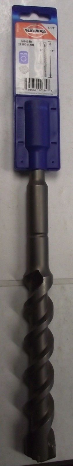Hawera M44018 1-1/8" x 8" x 13" Spline Shank Rotary Hammer Drill Bit Quad Cutter