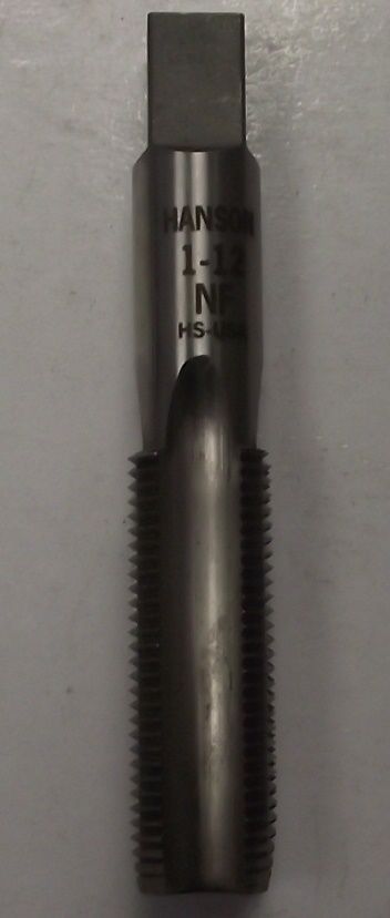 Irwin Hanson 313436 1" - 12 NF HSS Plug Ground Thread Fractional Tap USA