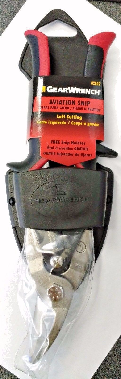 Gearwrench 82842 Left Cutting Aviation Snip With Free Snip Holster