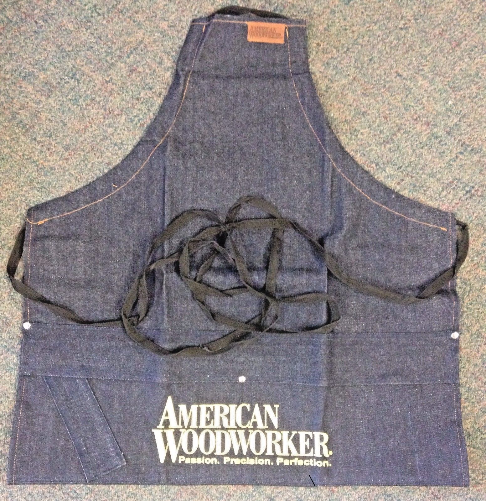 American Woodworker 125 2 in 1 Carpenter Shop Apron Denim 25" x 26" & 25" x 39"