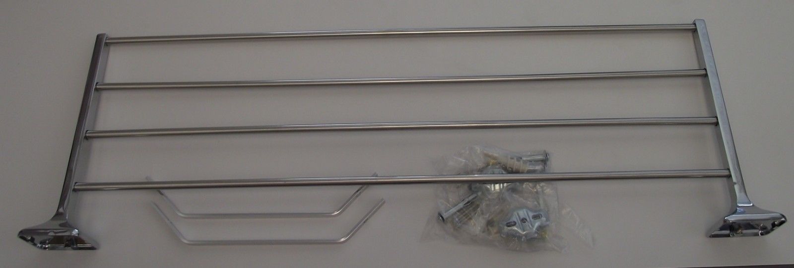 Taymor Towel Shelf With Bar With Support Brackets Chrome 01-150024BB