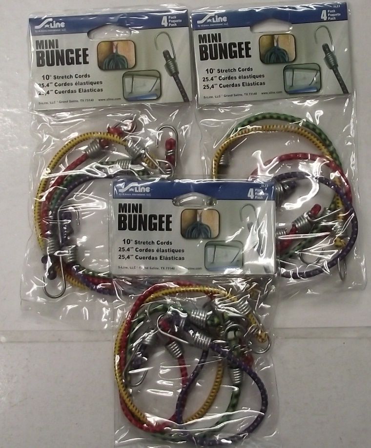 Ancra S-Line SL33 10" Mini Bungee Cords 3-4-Pack