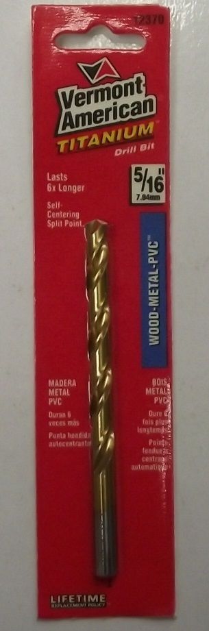 Vermont American 12370 5/16" Titanium Drill Bit