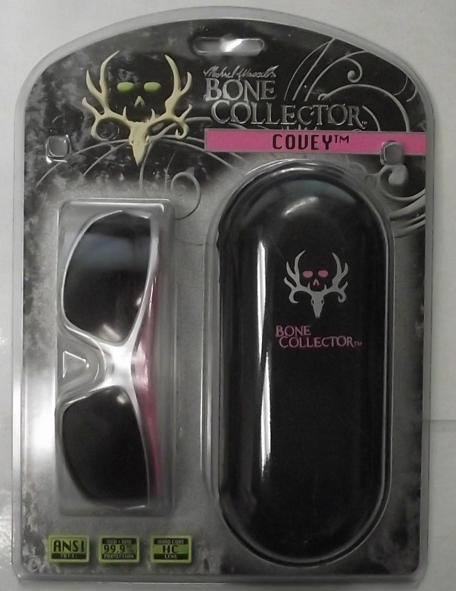 Radians Bone Collector BCCV65-20CS Shooting Glasses Smoke Lens Silver/Pink