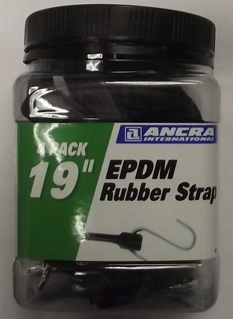 Ancra 95770 19 Inch EPDM Rubber Strap 4-Pack