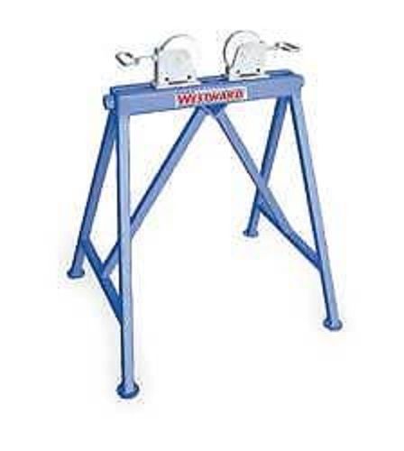 WESTWARD 2UPX2 Adjustable Welding Roller Stand, 23 In L, 18 In W
