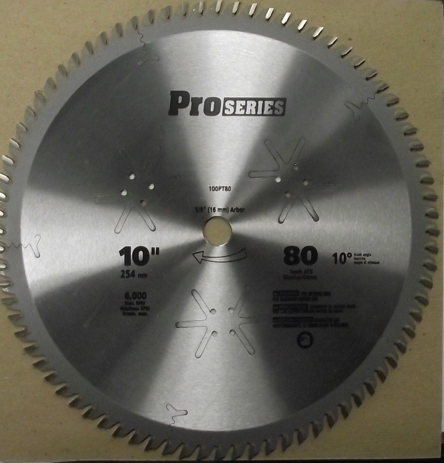 Oldham 100PT80 10" x 80 Tooth Carbide Saw Blade USA