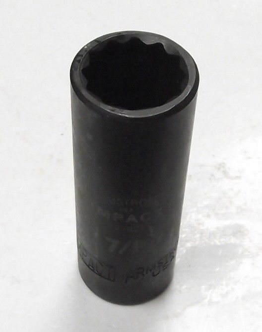 Armstrong 20-628 1/2" Drive 12 Point Deep Impact Socket 7/8" USA