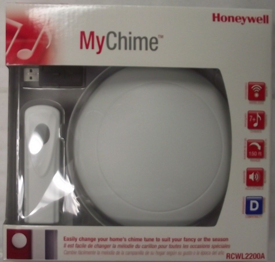 Honeywell RCWL2200A My Chime Wireless Door Chime & Push Button Programmable