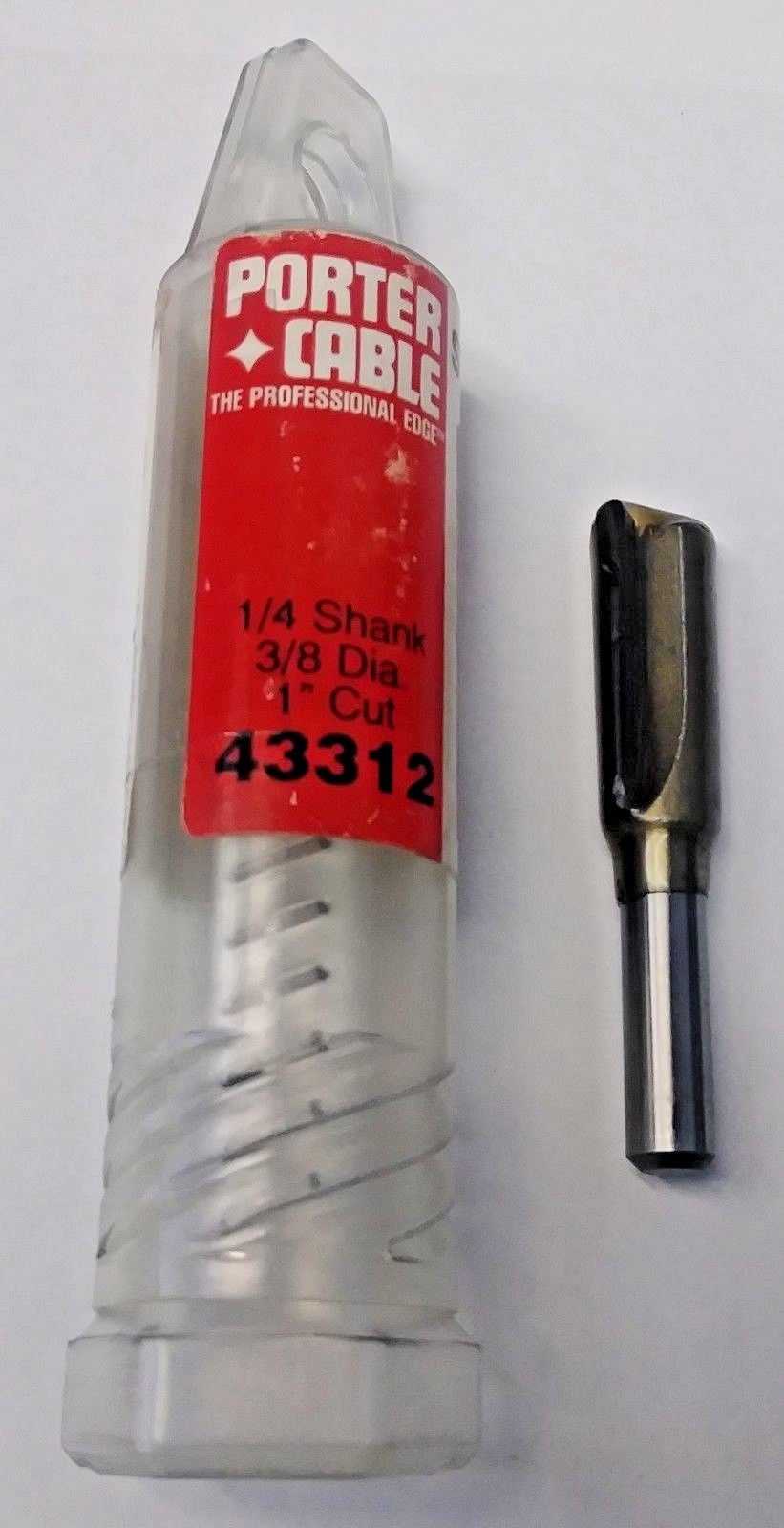Porter Cable 43312 3/8" Straight Double Flute - Plunge Cutting Router Bit USA