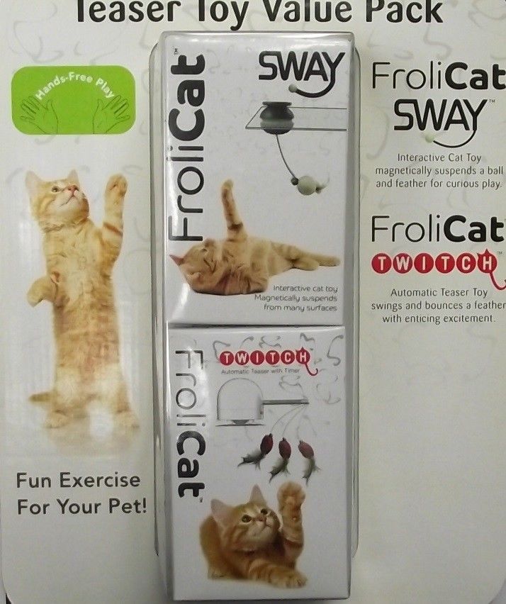 Frolicat 00181 Cat Teaser Toy Value Pack Includes SWAY And TWITCH