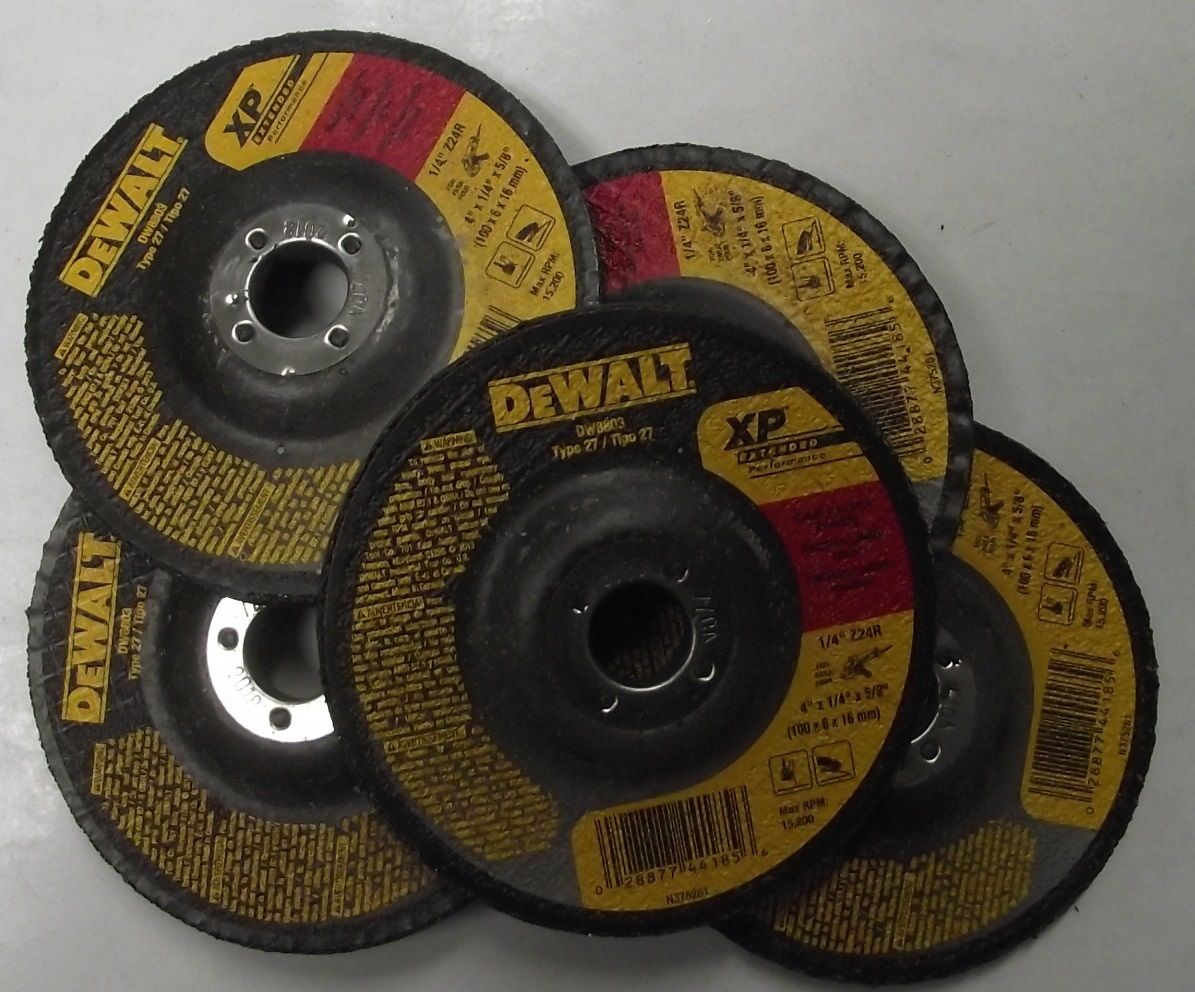 DEWALT DW8803 4" x 1/4" x 5/8" XP Grinding wheel 5pcs.