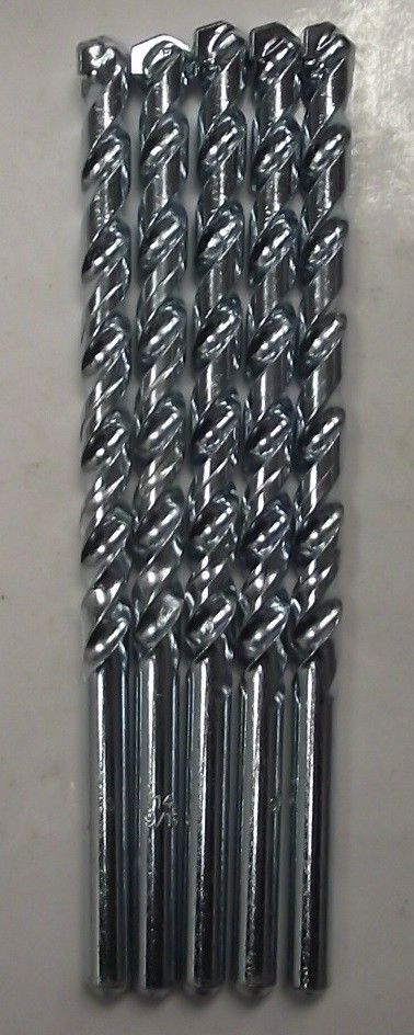Vermont American 9/16" x 8" 3/8" Shank Rotary Masonry Drill Bit 9953585 5pcs