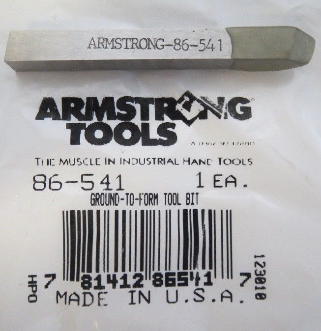 Armstrong 86-541 Ground To Form Tool Bit USA