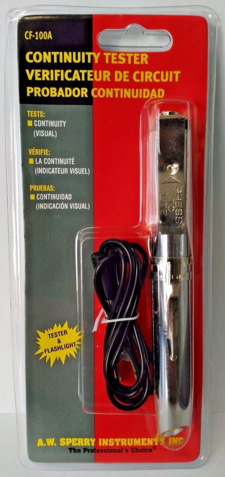 A.W. Sperry CF-100A Flashlight Continuity Tester
