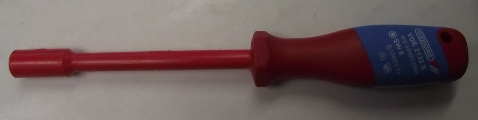 Gedore VDE 2133 8 Vde Insulated Socket Wrench With Handle 8mm