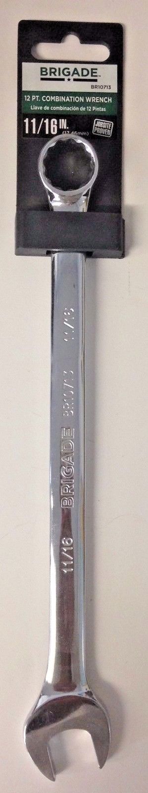 Brigade BR10713 11/16" Full Polish 12 Point Combination Wrench