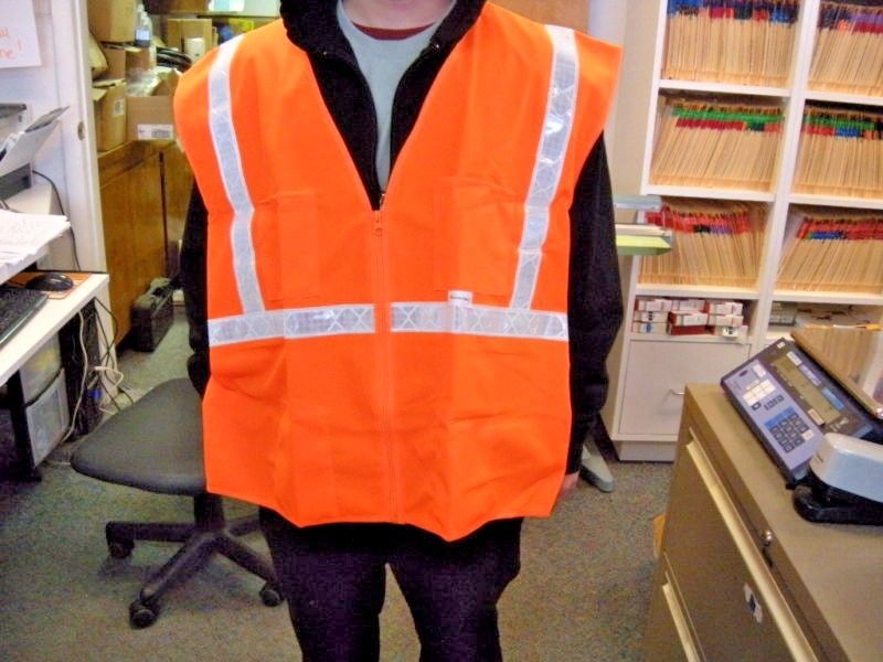 Jackson Safety 3009838 Orange Safety Vest Silver Hi Reflection 4XL