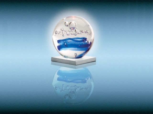Coast LL7881 LED-Lenser Blue Spiral Decorative Glass Art Ball (ONLY) for LED
