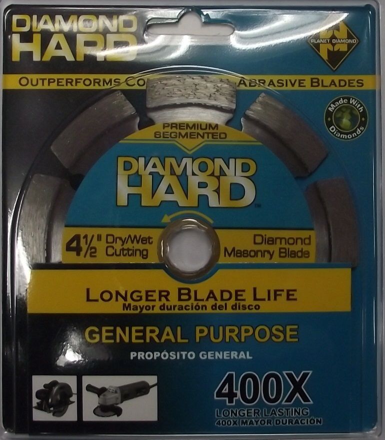 Planet Diamond 21304520 4-1/2" 400X Premium Diamond Masonry Blade