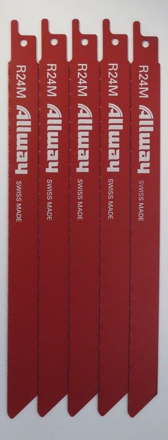 Allway R24M 8" x 24TPI Recip Saw Blade 5 Pieces