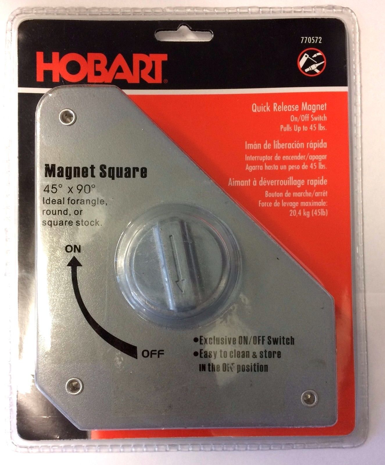 Hobart 770572 Quick Release Magnet On/Off Switch Pulls up to 45lb's