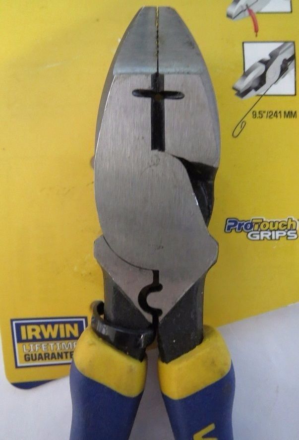 Irwin 1773614 Vise-Grip 9.5" Lineman's Pliers With Wire Stripper Crimper
