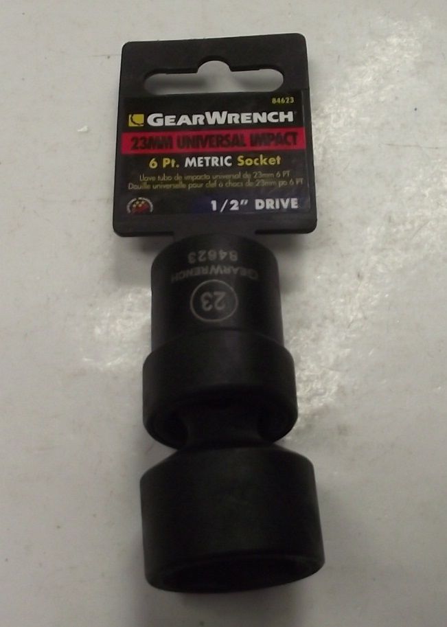 Gearwrench 23mm Universal Impact Socket 1/2" Drive 6pt 84623