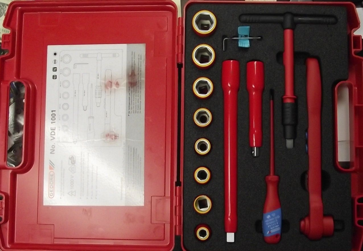 Gedore VDE 1001 Insulated VDE Tool Set 14 Pieces Austria