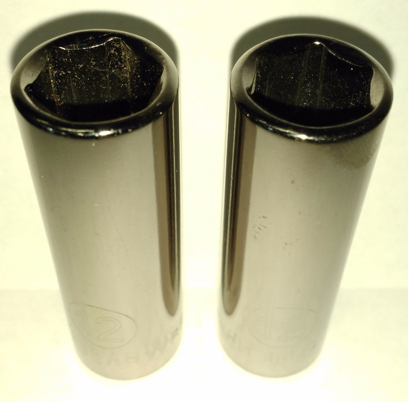Gearwrench 80147 1/4" Drive 6 Point Deep Metric Socket 12MM 2PCS