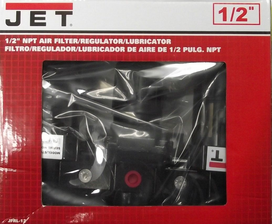 JET JFRL-12 1/2" NPT Air Filter Regulator Lubricator