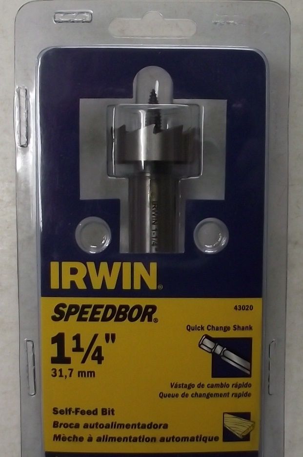 Irwin 43020 1-1/4" Speedbor Self Feed Drill Bit