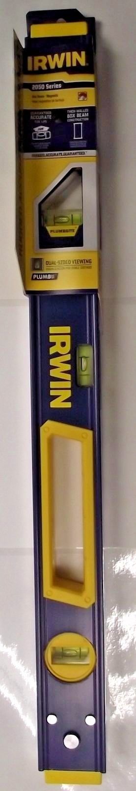 IRWIN 1921978 2050 Series 24" Thick Walled Magnetic Box Beam Level